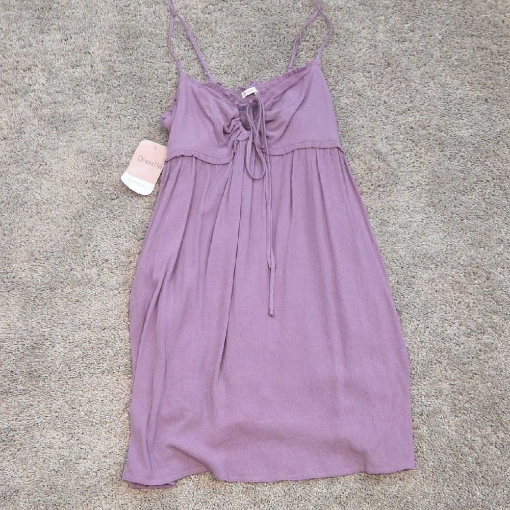 Lavender Spaghetti Strap Dress
